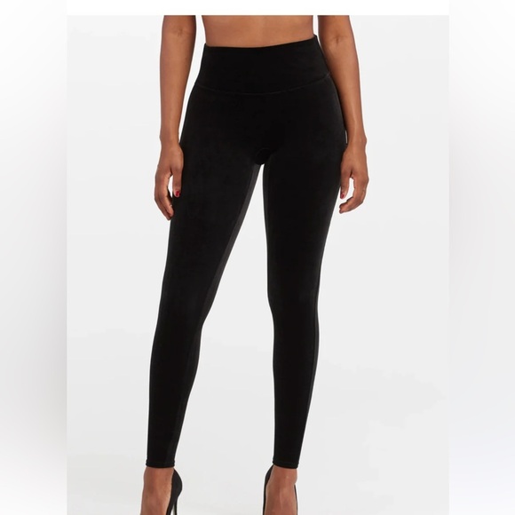 SPANX VELVET LEGGINGS SIZE MEDIUM - Picture 1 of 10